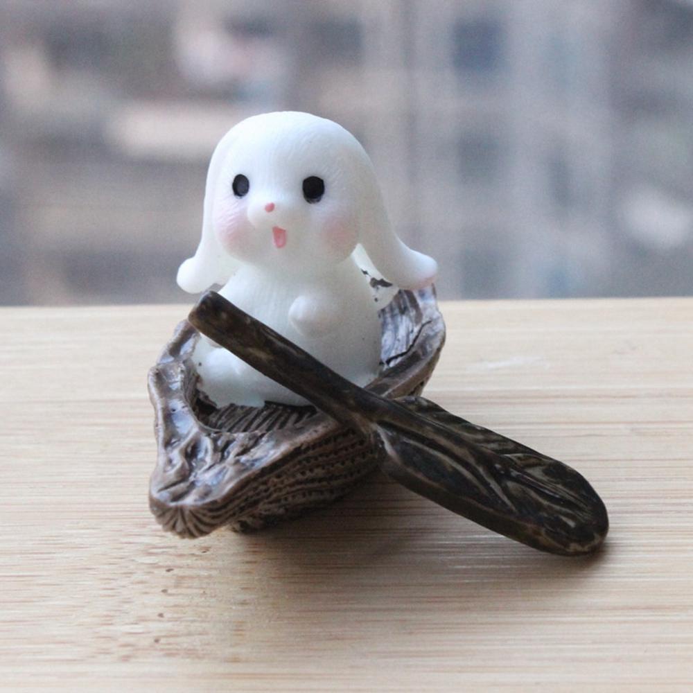 YIYU Đồ trang trí Chú Thỏ Hoạt Hình Đáng Yêu Trang Trí Nhà Cửa DIY