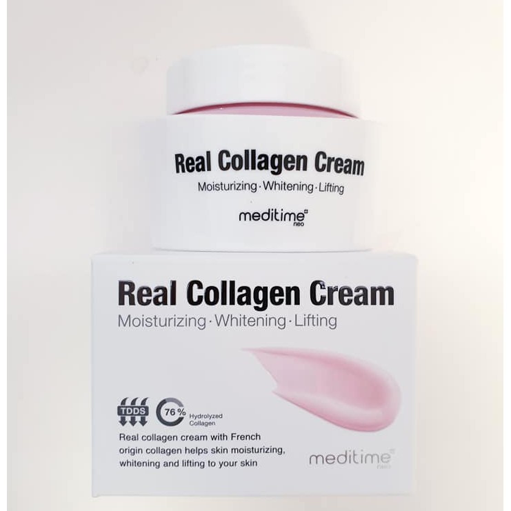 Dược mỹ phẩm Hàn Quốc cao cấp Meditime Kem Chống Lão Hóa Real Collagen Cream 50ml
