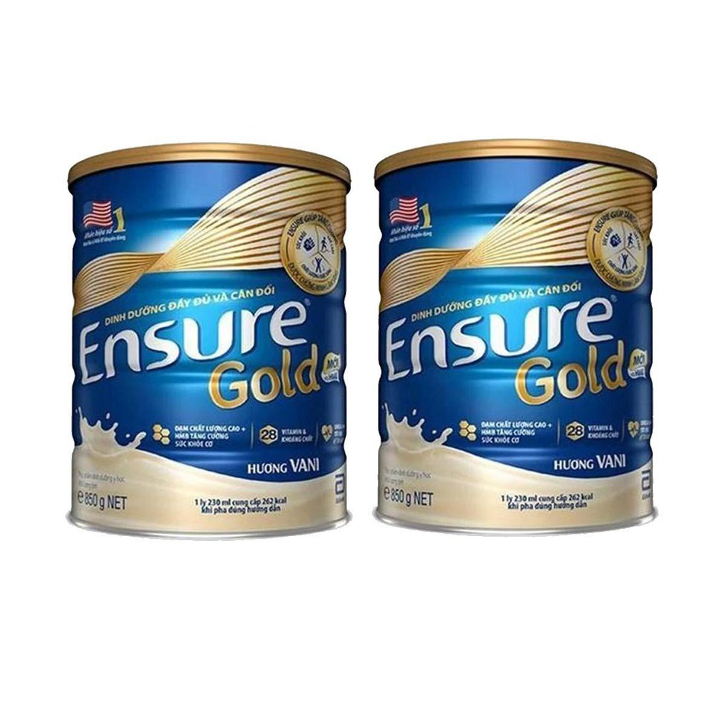 Sữa bột abbott ensure gold vani HMB 850g