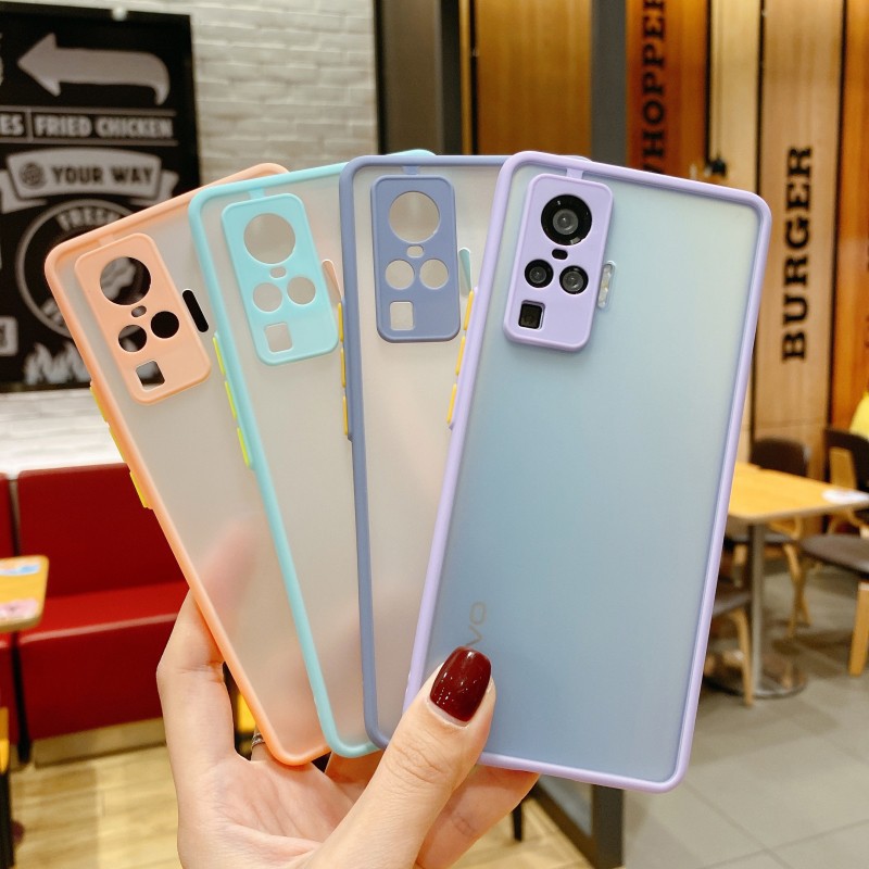 Ốp điện thoại màu nhám chống sốc bảo vệ camera cho Vivo Y51 2020 Y31 2021 Y51S Y51A