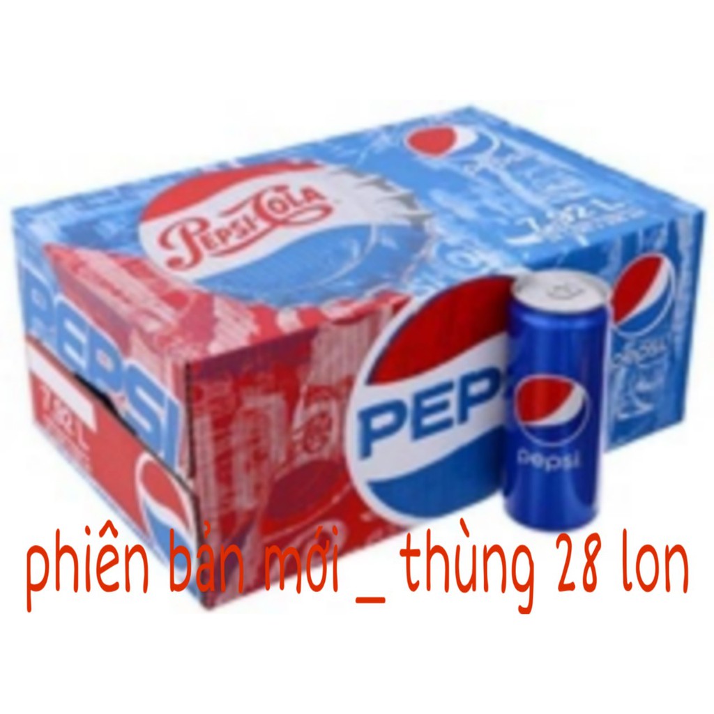 Thùng 24 lon nước ngọt Pepsi lon cao 330ml