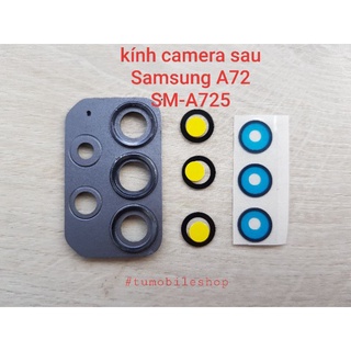 Kính camera sau Samsung A72 SM-A725 , kính camera có khung