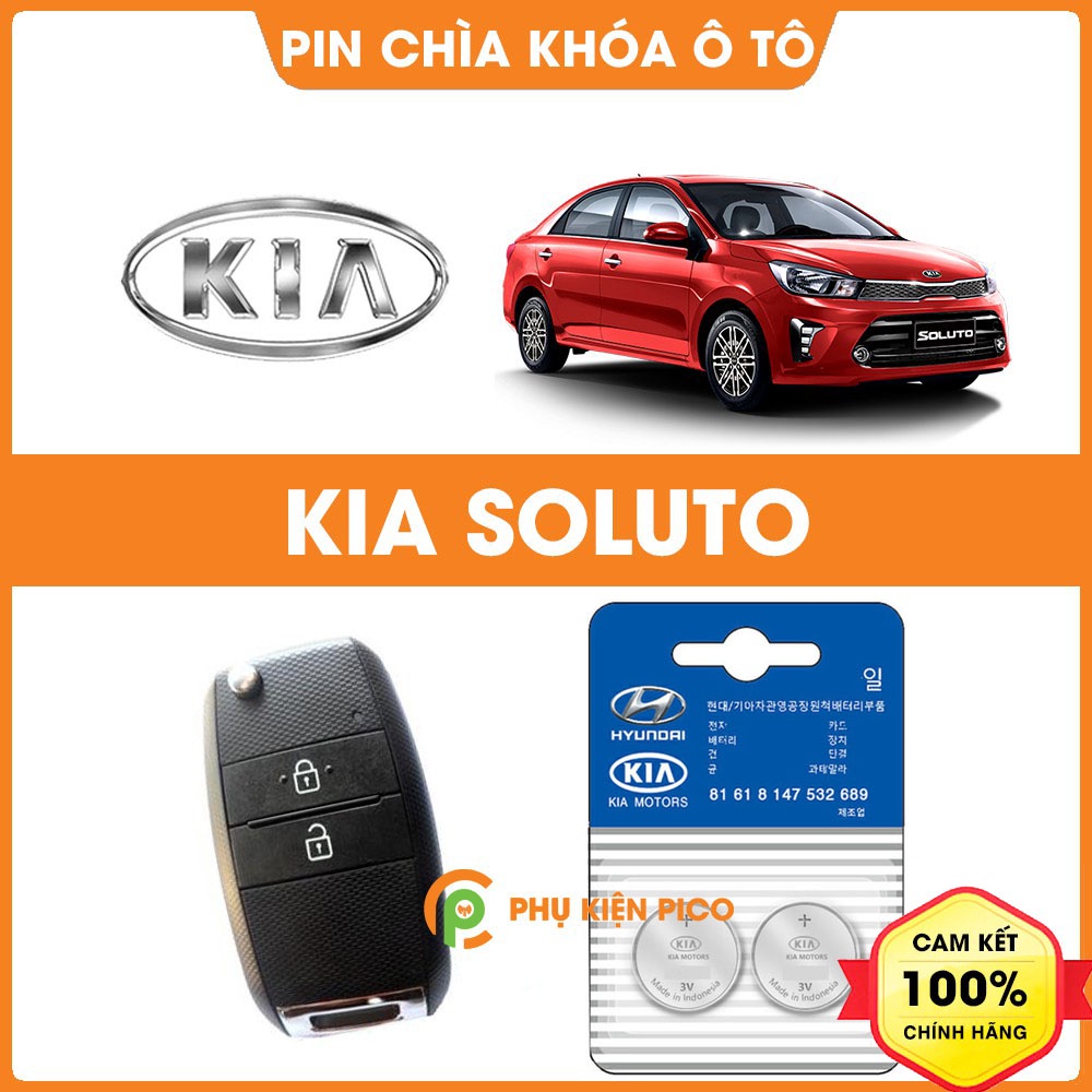 Pin chìa khóa ô tô KIA Soluto chính hãng KIA sản xuất tại Indonesia 3V Panasonic