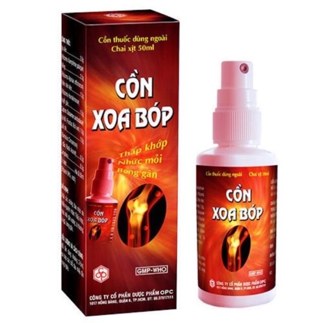 ✅[CHÍNH HÃNG] Cồn xoa bóp Thảo dược OPC 60ml - trị thấp khớp, nhức mỏi, bong gân