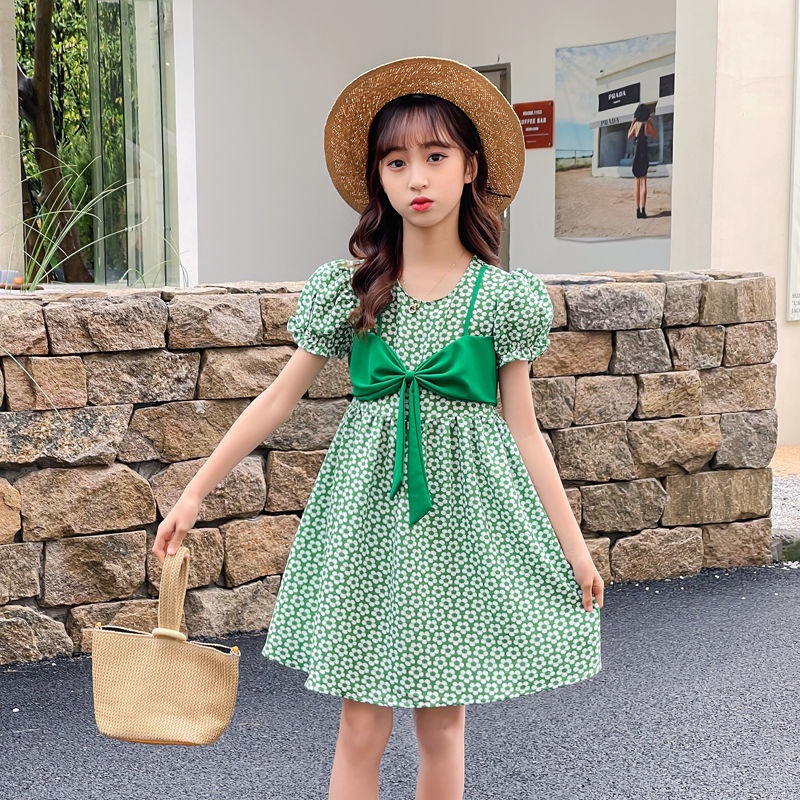 Đầm Công Chúa Họa Tiết Hoa Xinh Xắn Thời Trang Cho Trẻ Em Gái