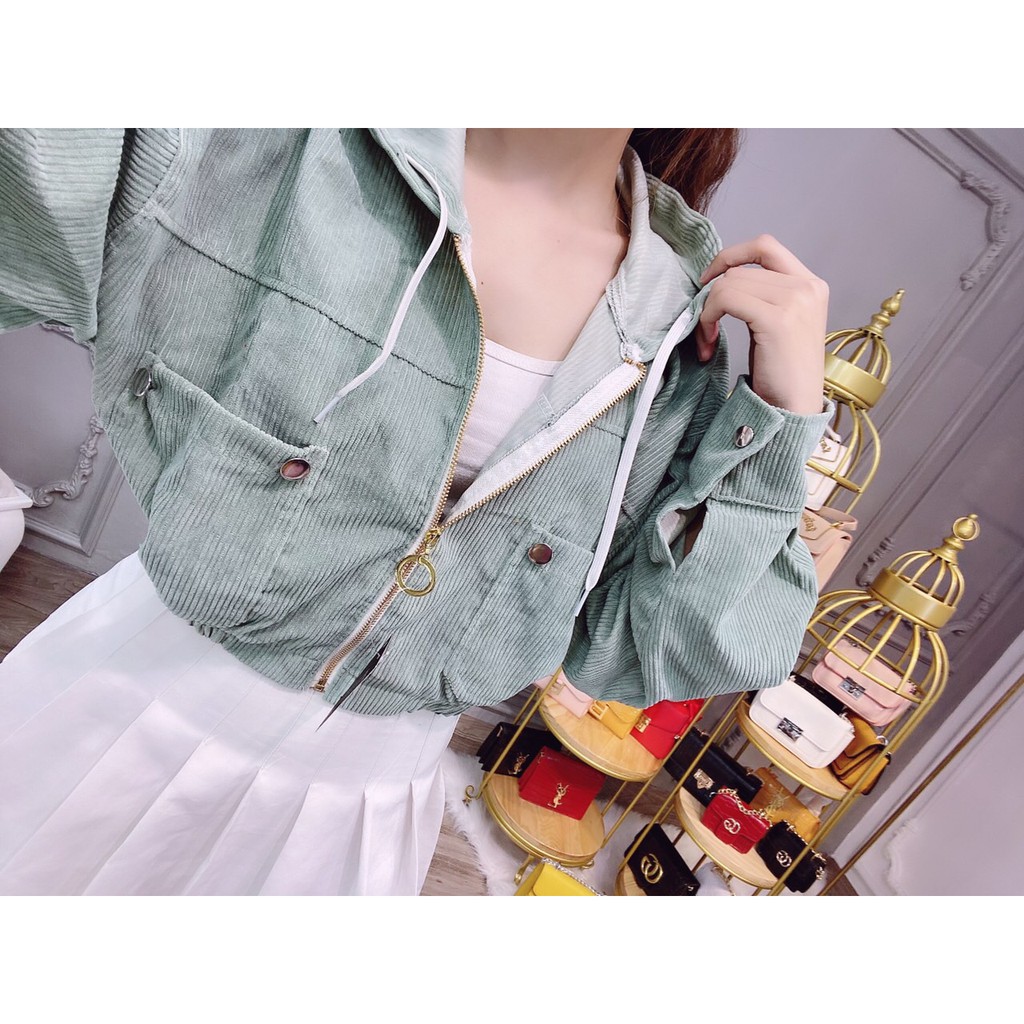 Áo Khoác Lửng Nhung Gân Tăm Hàng Cao Cấp Phối Nút Siêu Sang Chảnh  Hot2020_ Ảnh Thật Kèm Video_ Hàng Có Sẵn | BigBuy360 - bigbuy360.vn