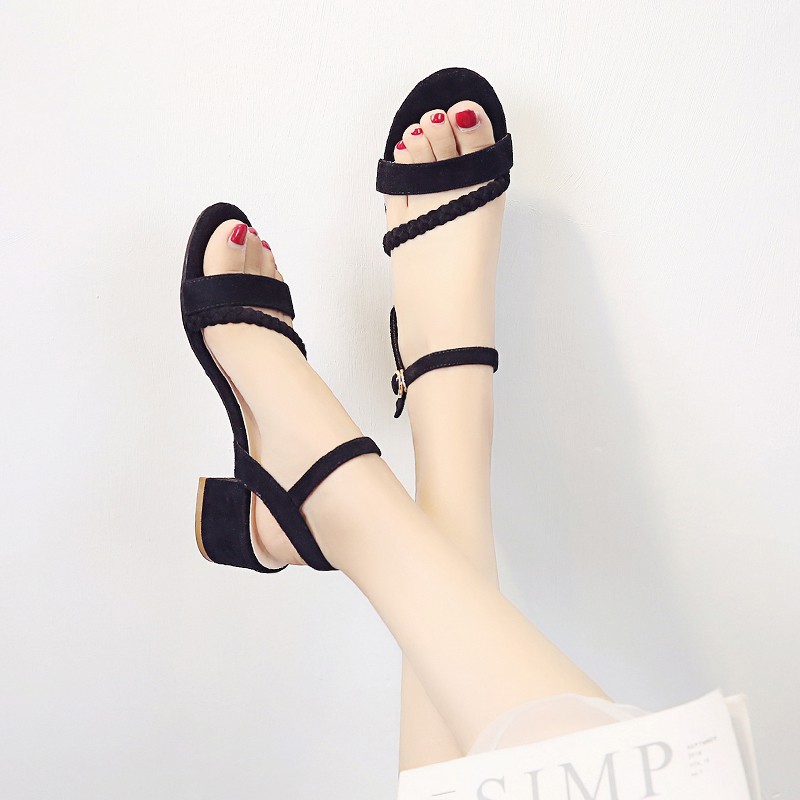 Giày Sandal Đế Thấp 3cm Thời Trang Mùa Hè Dành Cho Nữ