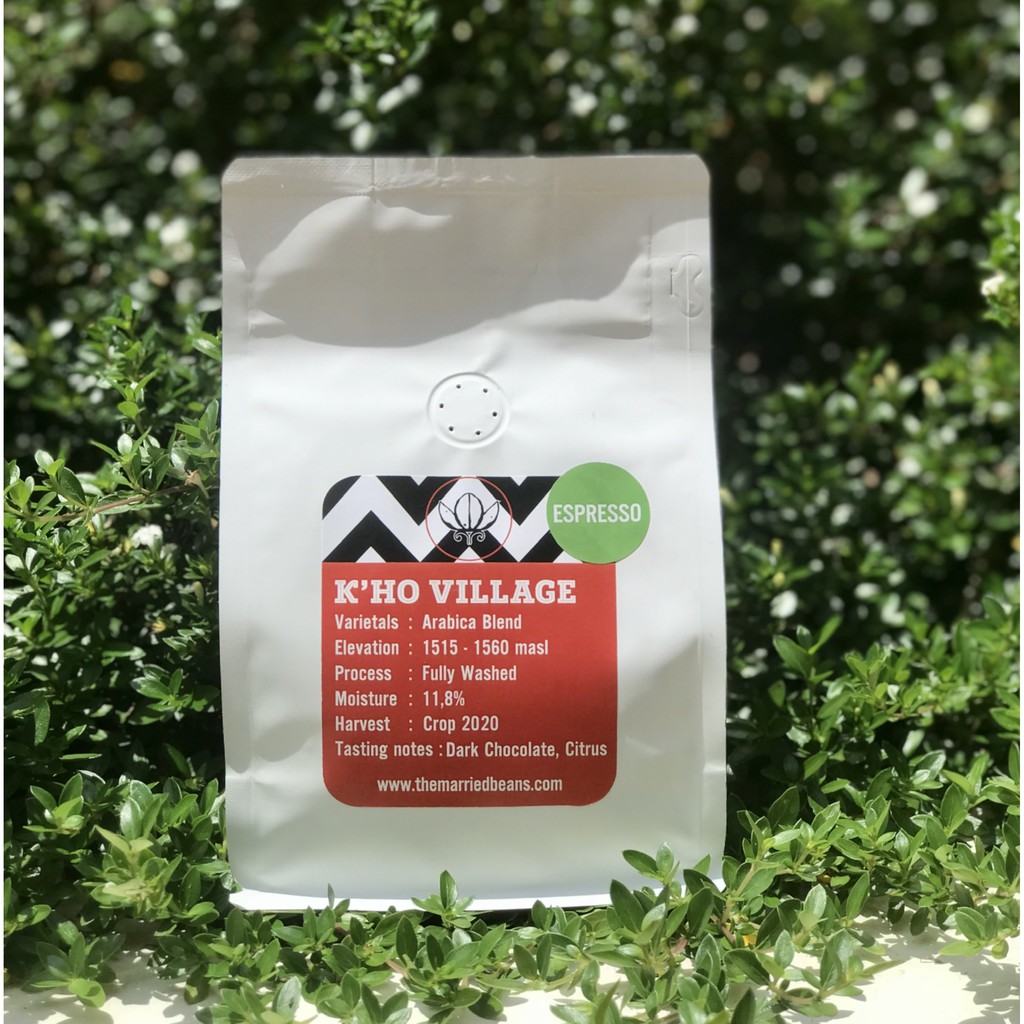 Cà Phê hạt nguyên chất Espresso Arabica K'Ho Village | Cà phê rang mộc pha máy (Túi 250gr) | BigBuy360 - bigbuy360.vn