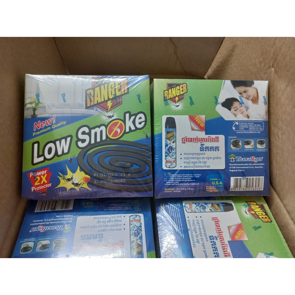 Nhang Muỗi Low Smoke Ranger Thái