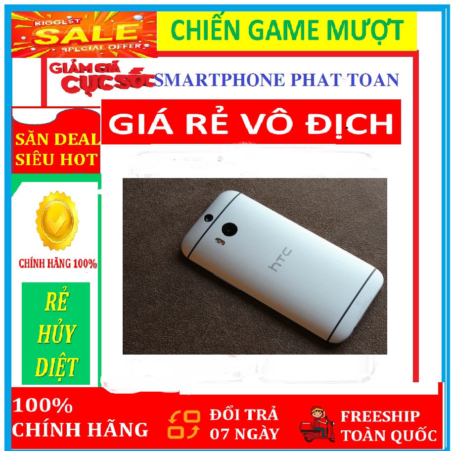 [SIÊU RẺ ]điện thoại  HTC One M8 . Ram 2Gb/32gb . Fullbox Đủ Màu - Chiến Game Nặng mượt