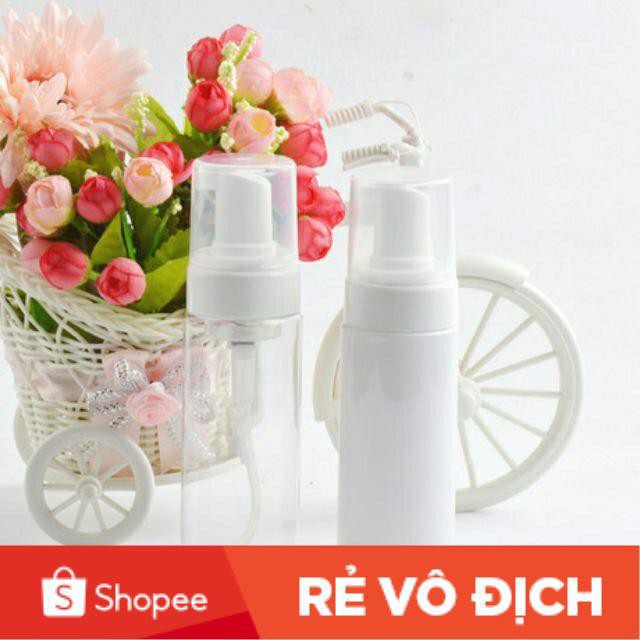 Chai xịt giọt tạo bọt rỗng 30ml/50ml/100ml/150ml chiết sữa rửa mặt