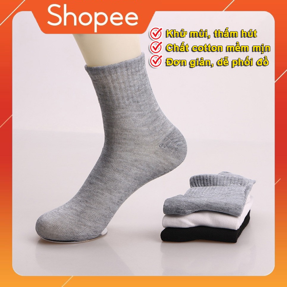Đôi Tất Nam, Vớ Nam Cổ Trung Hàn Quốc Thoáng Khí, Chống Hôi Chân