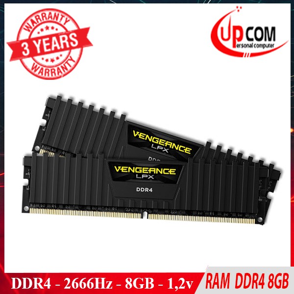 PC Corsair Vengeance LPX 8GB Bus 2666 DDR4 C16 Non-ECC CMK8GX4M1A2666C16 - Hàng Chính Hãng