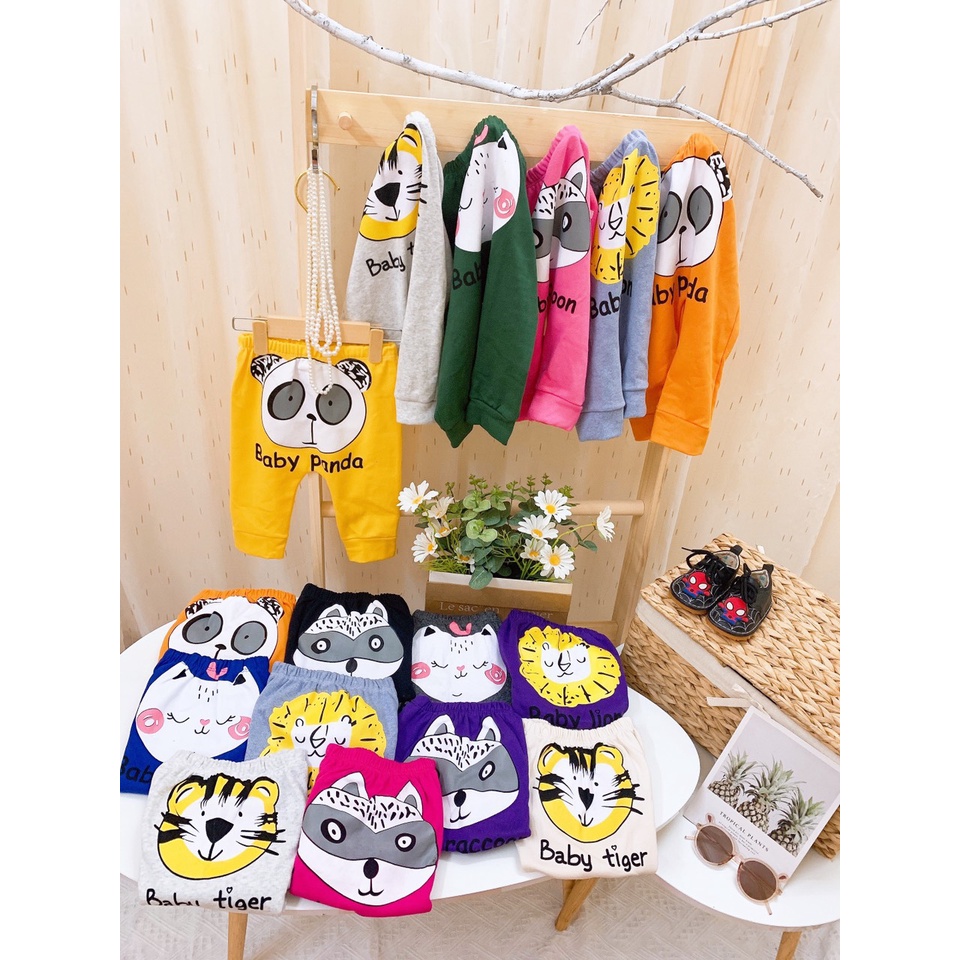 Quần len in mông thú ngộ nghĩnh cho bé trai và bé gái K080