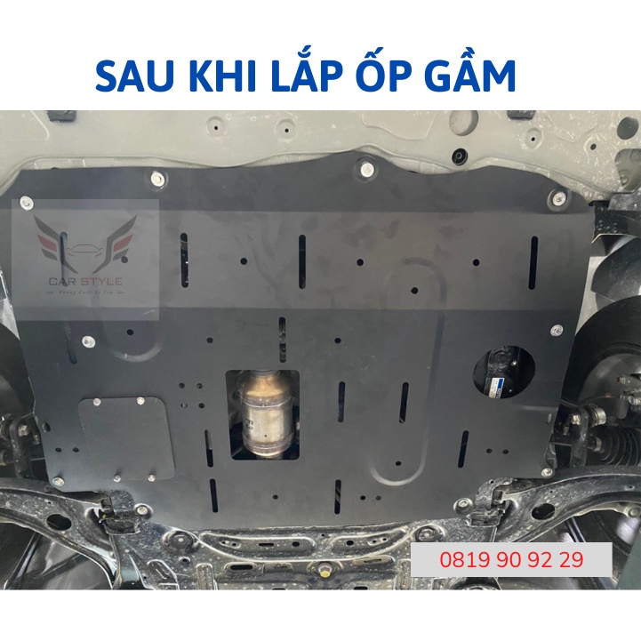 Tấm chắn bùn gầm xe ô tô Toyota Veloz/ Raize/ Avanza 2023 ốp gầm sơn chống rỉ chắn gầm oto chống đá văng tặng ốc Inox