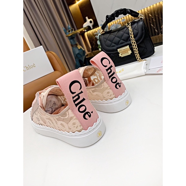 Giày thể thao sneaker nữ thương hiệu Chloè cao cấp mẫu mới 2021