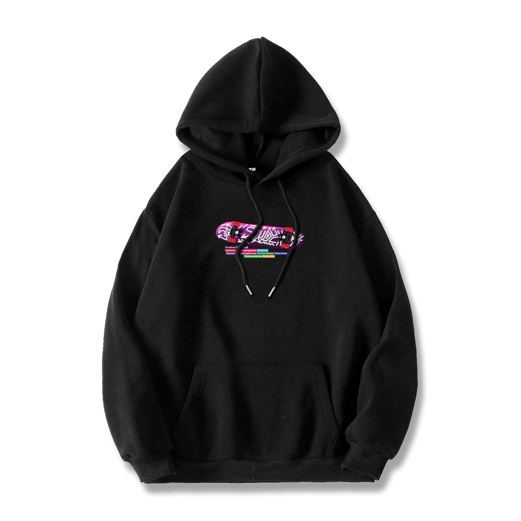 Áo Hoodie Slyduck Skateboard nỉ bông 100% cotton mềm mịn mũ trùm 2 lớp form rộng oversize unisex cho nam và nữ | BigBuy360 - bigbuy360.vn