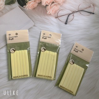 [Hàng chính hãng] Bông que rửa mặt cao cấp Round Nbr Puff (6 miếng)