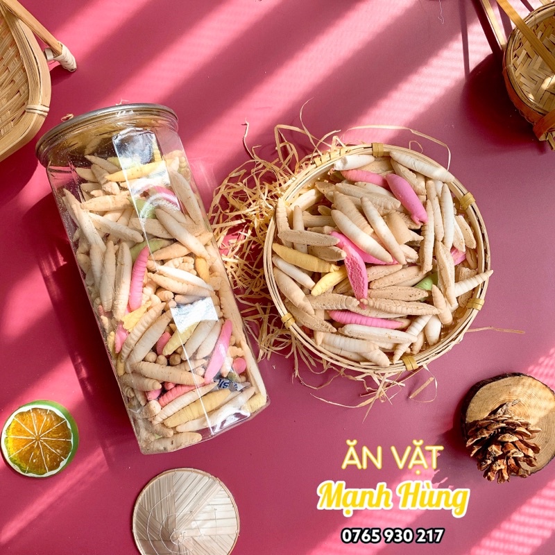 Bánh đuông dừa 300g hủ pet Ăn vặt Mạnh Hùng ngon rẻ Sài Gòn