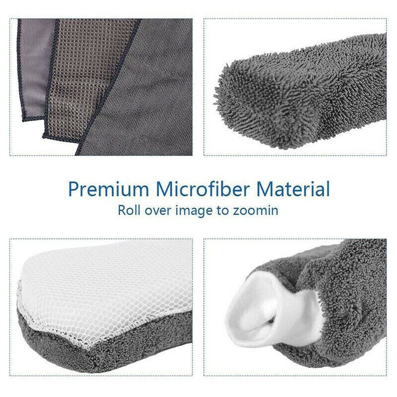 Set 9 Khăn Lau Xe Hơi Mềm Mại Tiện Lợi