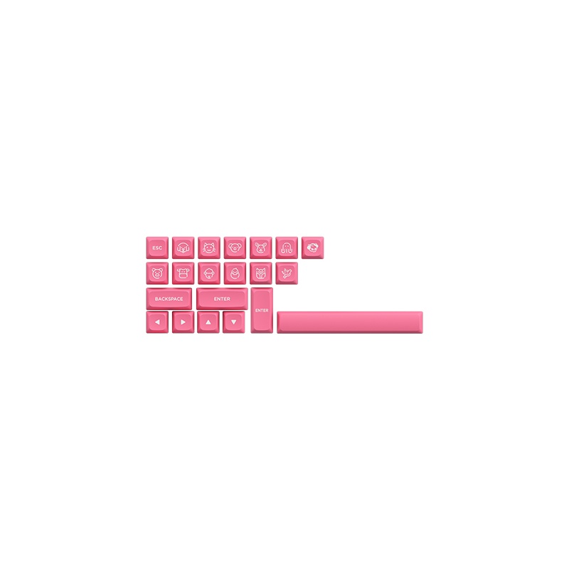 Keycap Akko Prunus Lannesiana ASA Low - Nút Bàn phím cơ