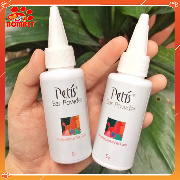 Bột nhổ lông tai, vệ sinh tai Petis Ear Powder dành cho thú cưng 5g