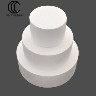 Khối mút xốp tròn 4 / 6 / 8 inch dùng để làm đế bánh kem trang trí
