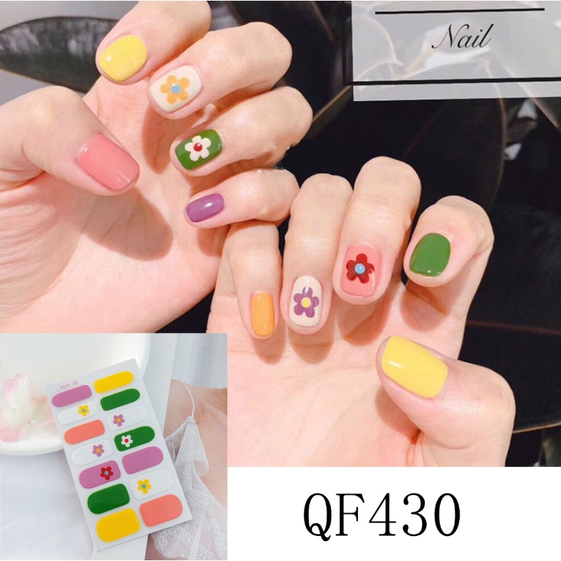 Miếng Dán Móng Tay Waterprrof Nail Art Miếng Dán Móng Tay DA181 ~ DA200