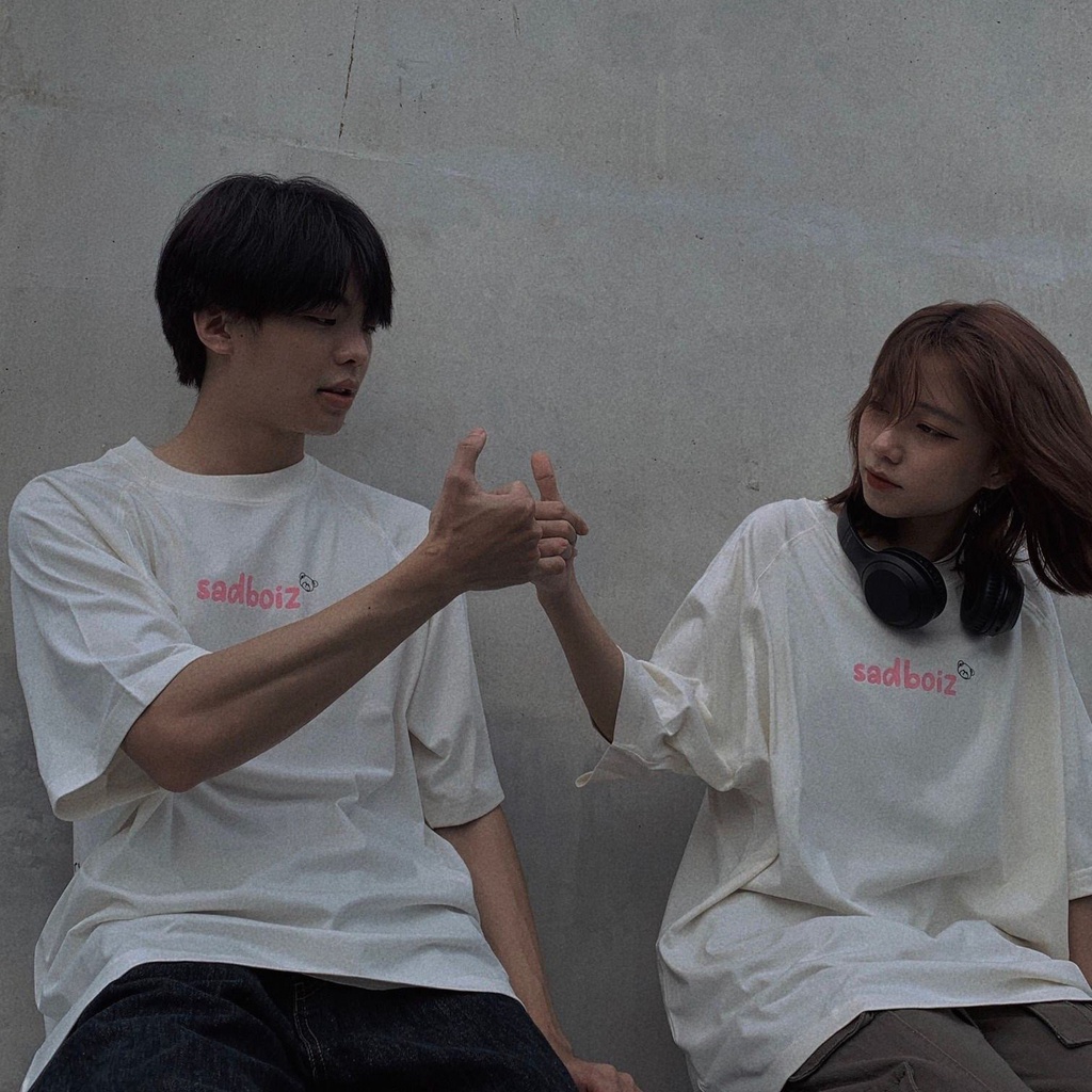 Áo thun Sadboiz Teddycry Typo Tee phong cách unisex vải cotton dày mịn full tag Thời trang Unisex HCM AL226