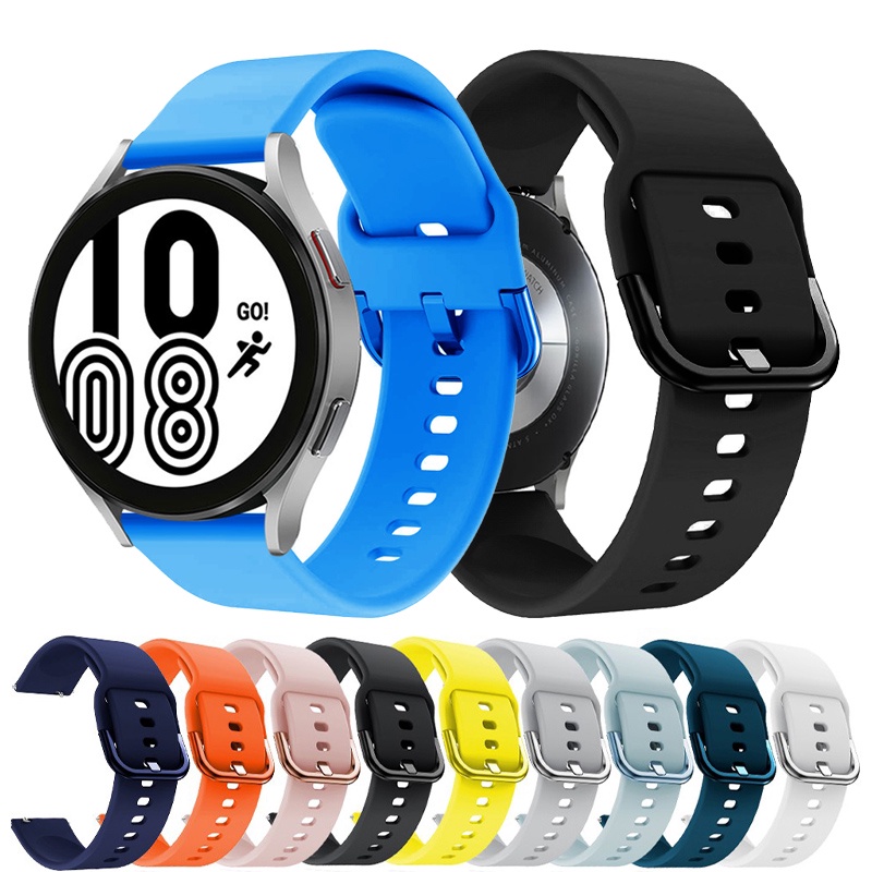 Dây đeo đồng hồ thông minh silicone dẻo chất lượng cao thích hợp cho Samsung Galaxy 20mm/ 22mm