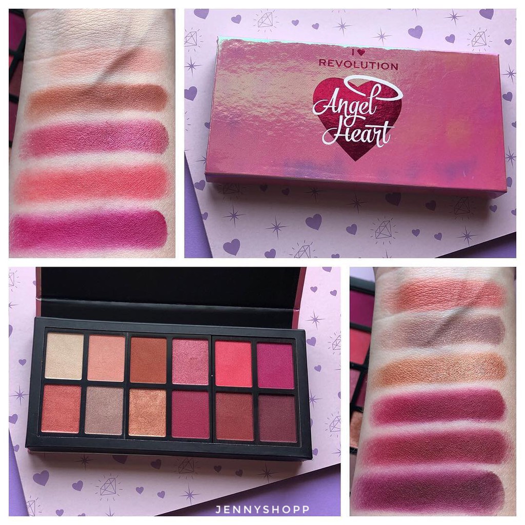 Bảng Phấn Mắt 12 Ô I Heart Revolution Angel Heart Palette