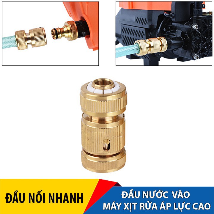 Bộ khớp nối nhanh đầu vào cho máy rửa xe áp lực cao, máy xịt rửa cao áp, máy rửa xe gia đình