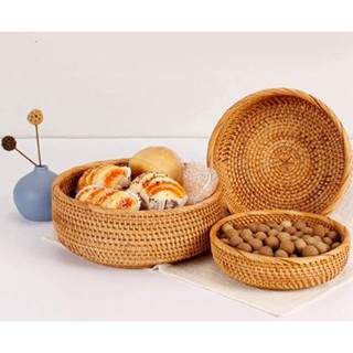 Khay guột size nhỏ I Khay mây tre đan I Hàng chất lượng cao, Rổ mây dựng đó, rổ mây bảo vệ môi trường