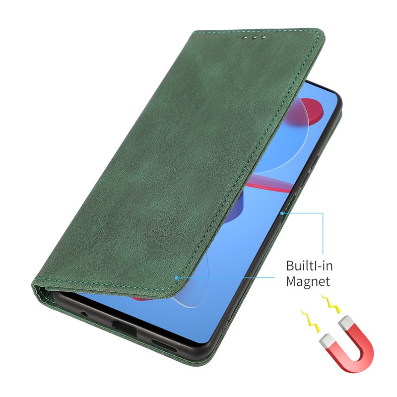 Bao da điện thoại nắp lật phối ví nhét thẻ cho Redmi Note 11 10 9 Pro 11T 9s Xiaomi Poco M4 Pro 11T Pro