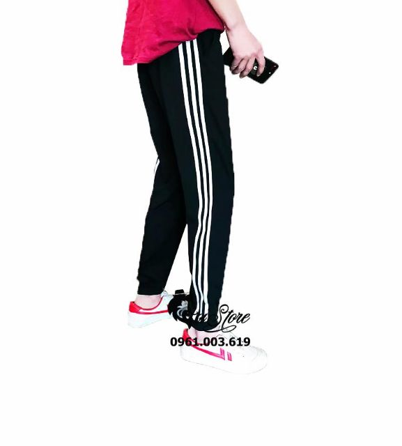 Quần jogger 3 sọc ống bo bigsize nam nữ 40 đến 100kg | BigBuy360 - bigbuy360.vn