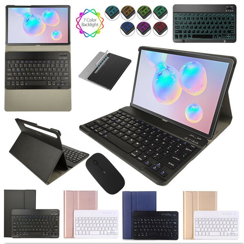 Bao Da Kèm Bàn Phím Không Dây Cho Samsung Galaxy Tab S7 Plus 12.4 "T975 T970