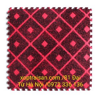 Thảm Nỉ kẻ 50x50 Tường Lâm bộ 16 tấm