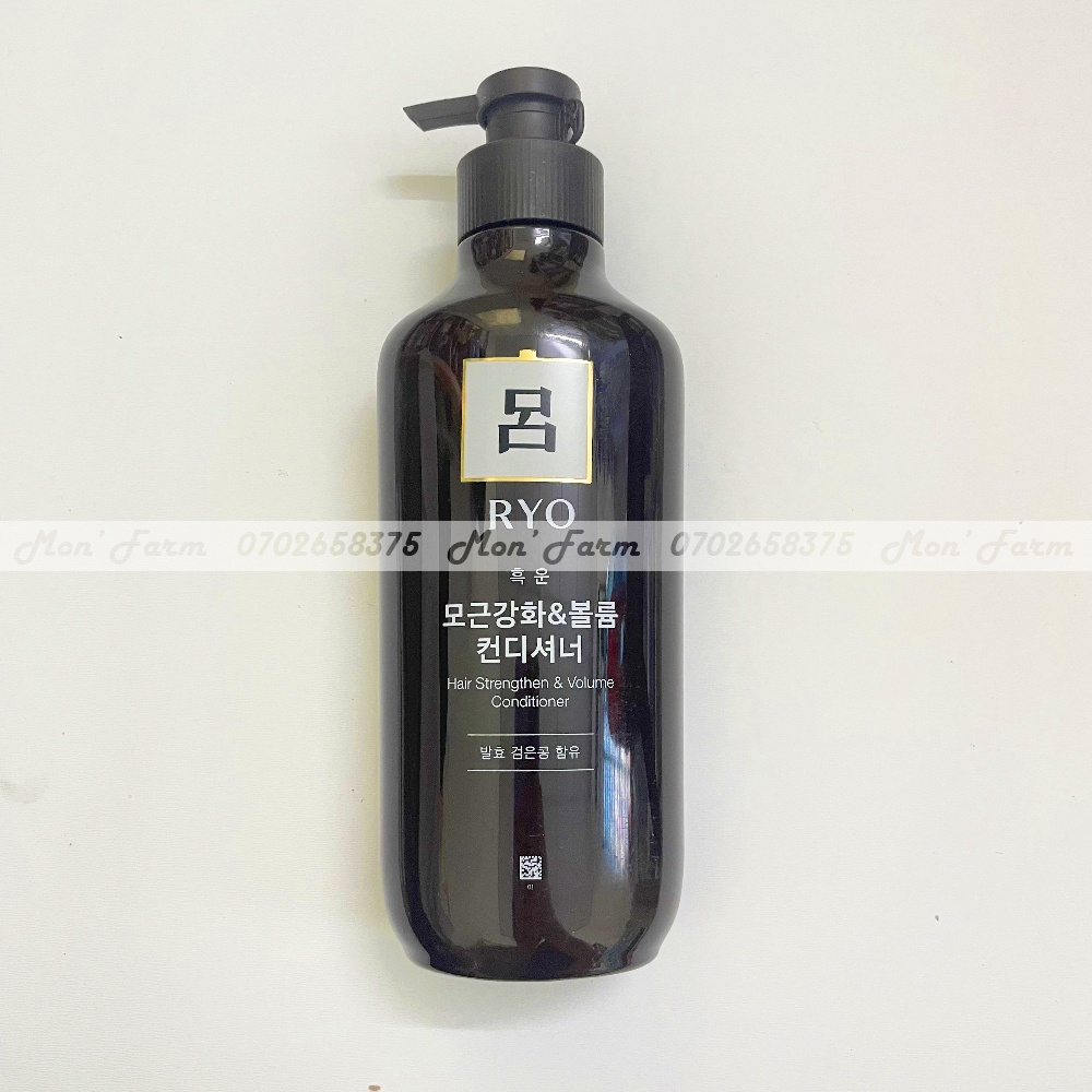 Dầu Gội Xả Ryo Đậu Đen Nhân Sâm Củng Cố Chân Tóc Và Làm Dày Tóc Hair Strengthen Volume 550ml