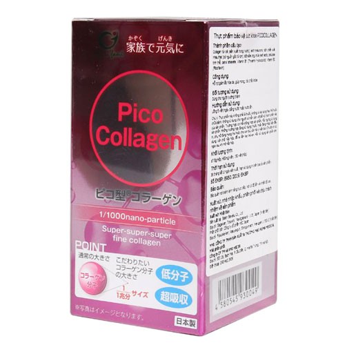 Pico collagen - hỗ trợ giảm lão hóa da, giúp căng da, mịn màng, giúp tóc và móng chắc khỏe (150 viên)