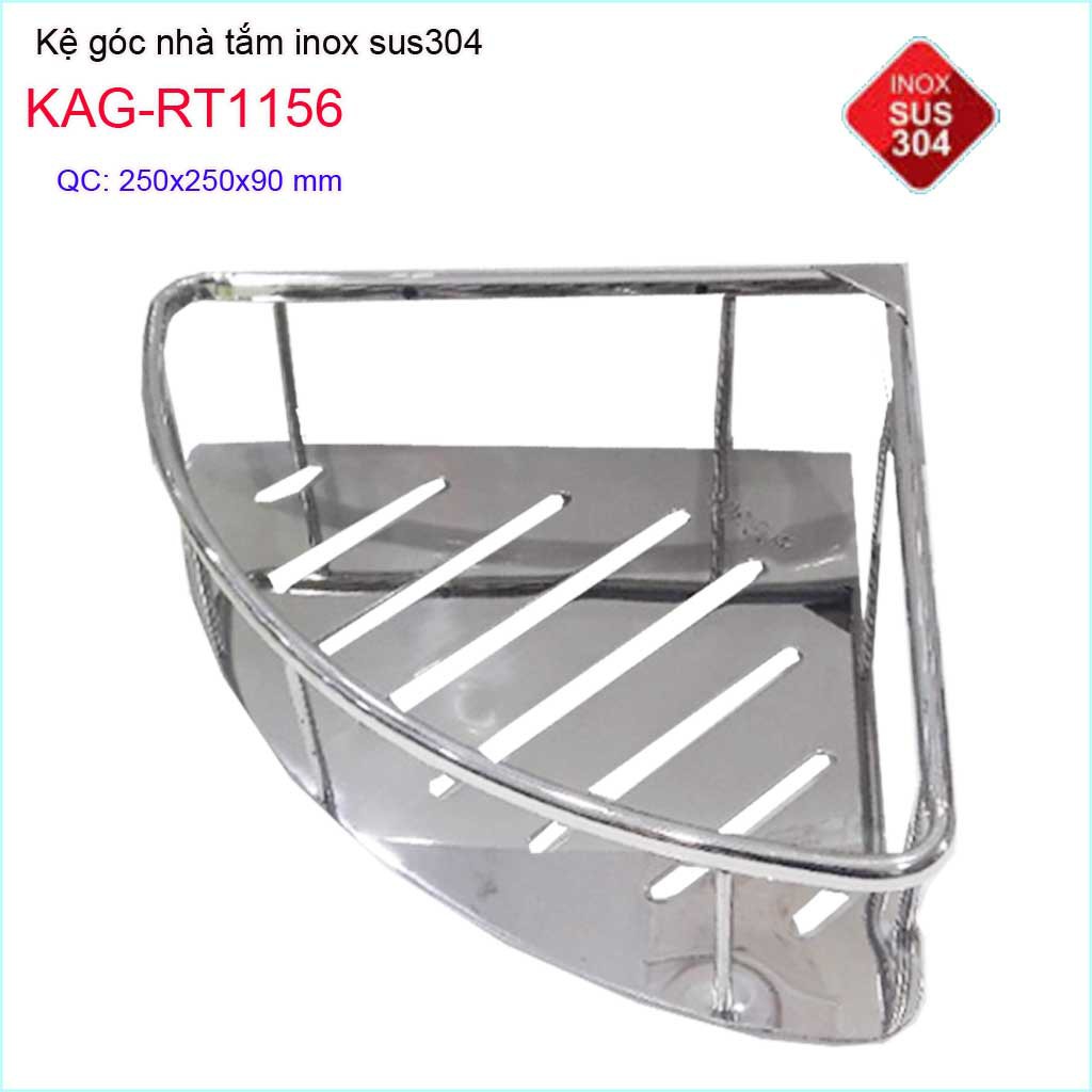 Kệ góc cao cấp SUS304,kệ đựng đồ nhà tắm, kệ đựng dầu gội KAG-RT1156