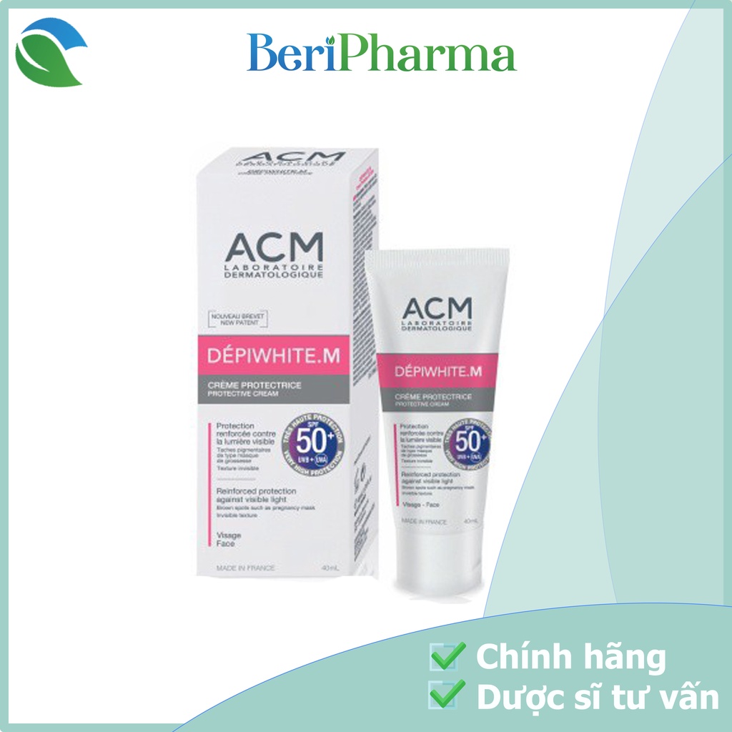 ACM Kem Chống Nắng Giảm Nám & Sạm Da Depiwhite M Protective SPF50+ 40ml