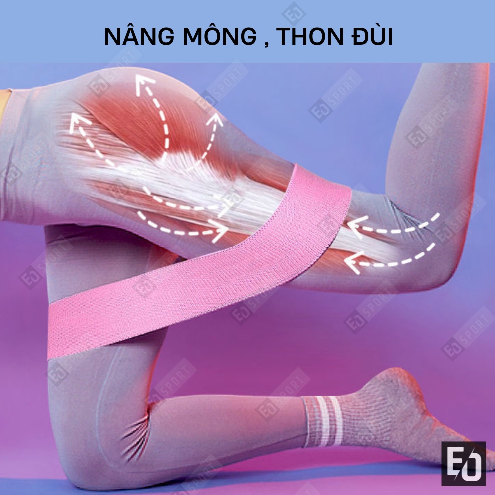 Dây Kháng Lực Tập Mông ,Gym Miniband Đàn Hồi Unisex Thon Eo ,Đùi,Chân,Tay Hiệu Quả -EO.sportDZ