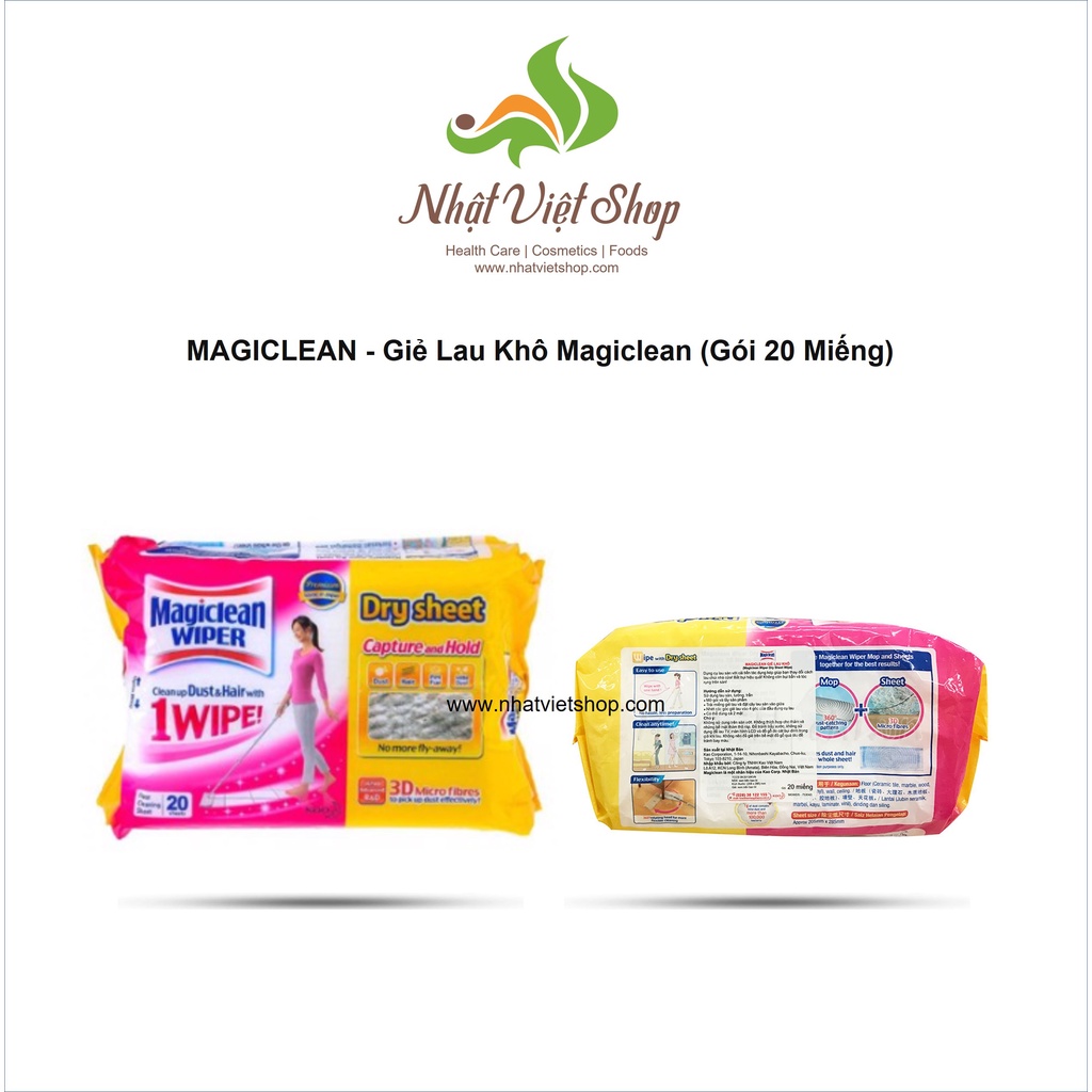 MAGICLEAN - Giẻ Lau Khô Magiclean (Gói 20 Miếng)