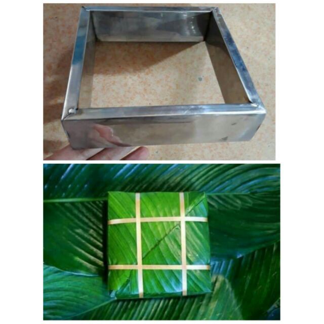 Khuôn Bánh Chưng Inox, Khuôn Gói Bánh Trưng Vuông Inox Siêu Bền Tiện Lợi, Khuôn làm bánh chưng