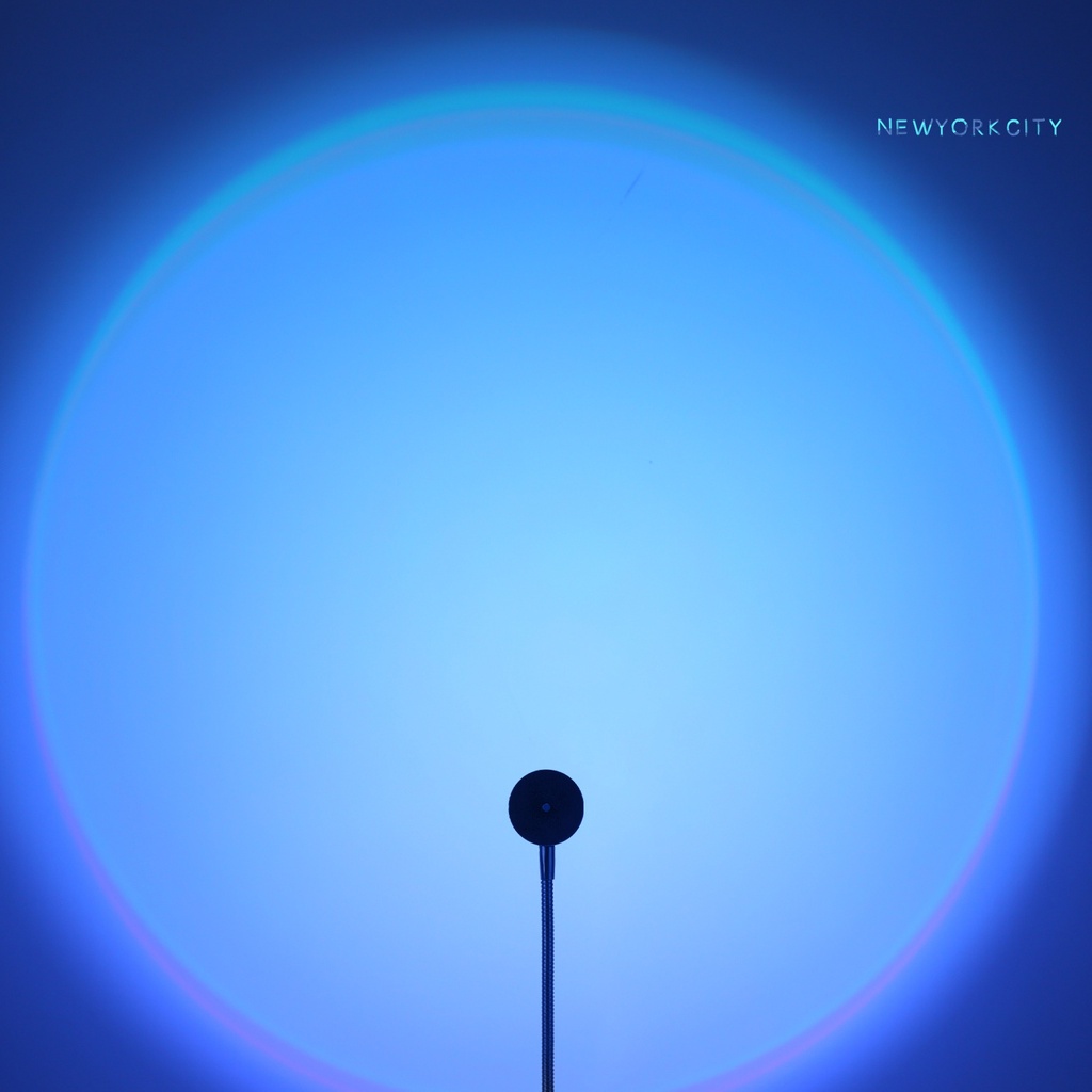 Bộ Đèn Chiếu Màu Cầu Vồng RGB Sạc Cổng USB Điều Khiển Từ Xa