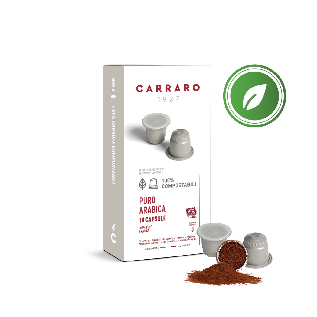 Combo 03 Hộp Cà Phê Viên Nén Carraro Thân Thiện Môi Trường tương thích với máy Nespresso - Nhập khẩu từ Ý