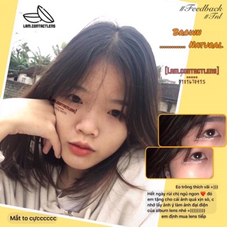 NATURAL BROWN - kèm feedback ( Kính áp tròng )