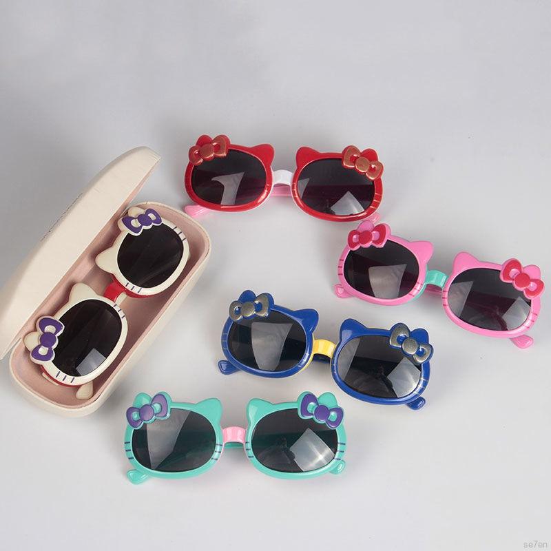 Kính mát Hello Kitty chống tia UV đáng yêu cho bé 2-8 tuổi