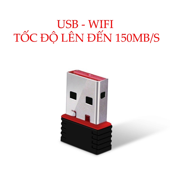 USB Thu WIFI Tốc Độ Lên Đến 150 MB/S Dành Cho Laptop, Máy Tính Để Bàn