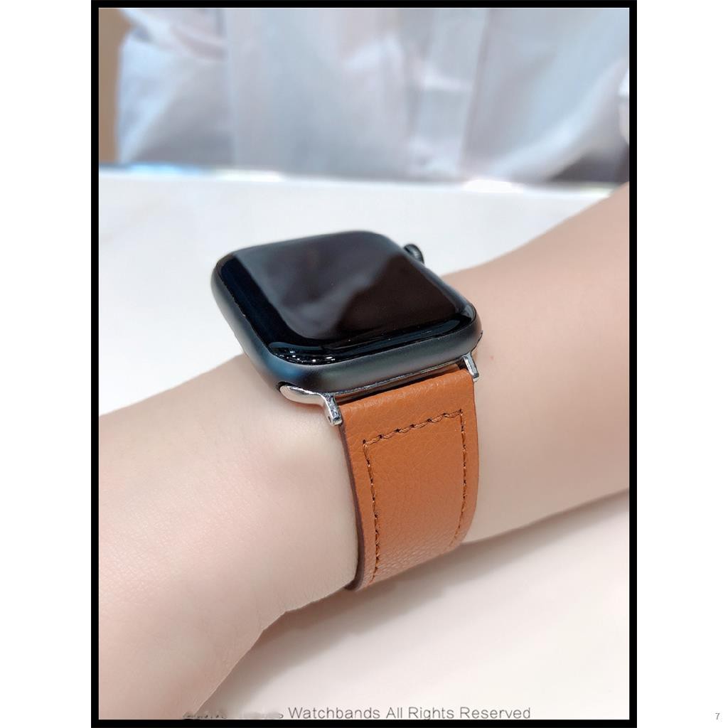 ✥☊Dây đeo bằng da khóa kim loại 38mm/40mm/42mm/44 mm cho đồng hồ Apple iWatch 5 4 3 2 1